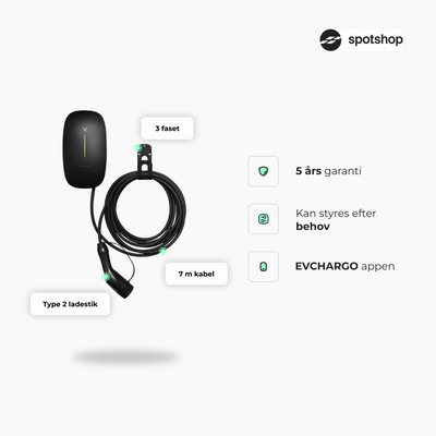 Evon One Plus 11 kW – med 7 meter kabel