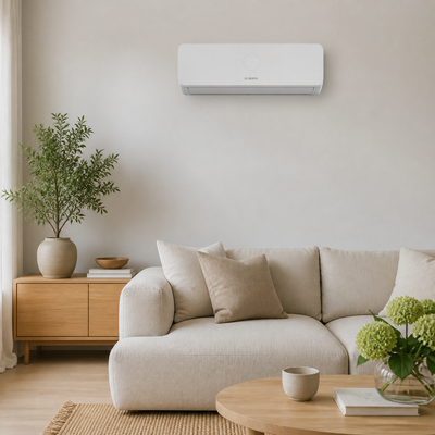 Bosch Climate 3200i 35 WE indedel i skandinavisk stue