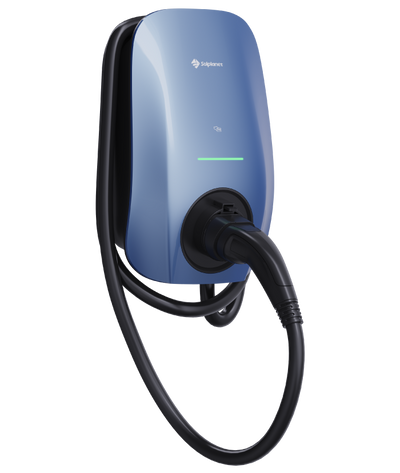 Solplanet SOL APOLLO ladeboks med fast Type 2-kabel set fra siden