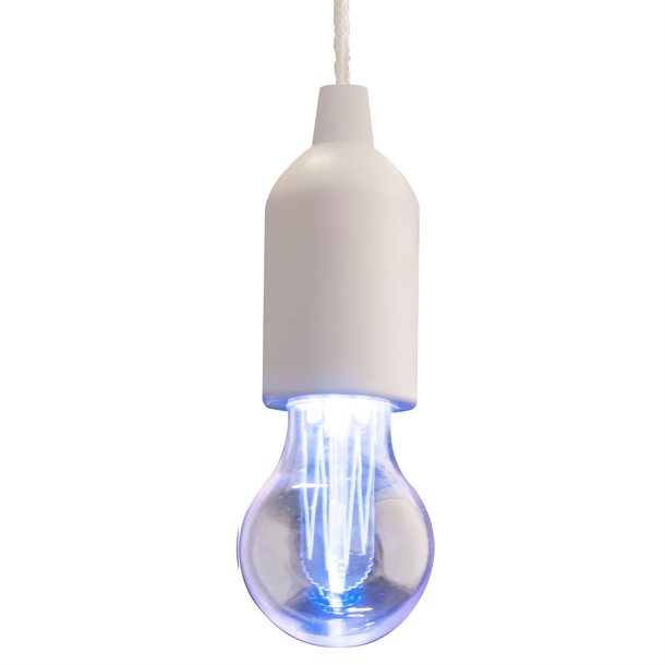 Pull Light lampe med farveskiftende LED pære hvid #M-DL-001w