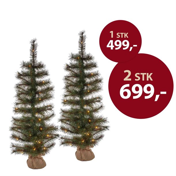 Sirius Alvin juletræ med 40 LED-lys i varm hvid 90 cm. højt - Jul og vinter > Juletræer - SIRIUS - Spotshop