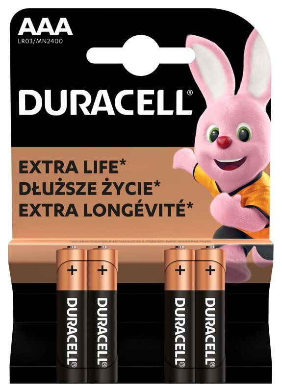 Billede af UDSALG - Duracell 4 stk. LR3 AAA alkaline batteri - Elektronik > Batterier - DURACELL - Spotshop