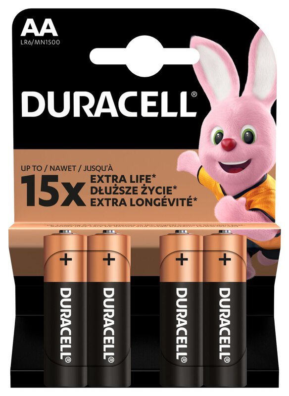 Duracell AA alkaline batteri 4 stk. - Elektronik > Batterier - DURACELL - Spotshop