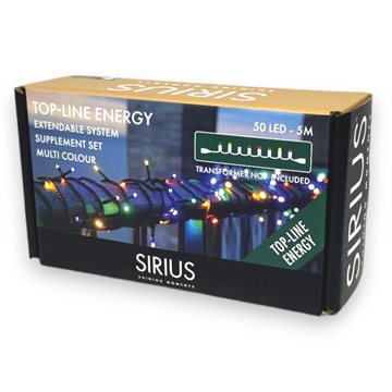 Sirius Top-Line Energy suppleringssæt 50 LED 5 meter Multicolor 50804