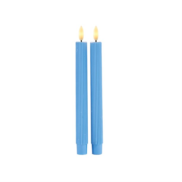 Billede af Sirius Smilla Tall Genopladelig - blå krone LED-stearinlys 2 stk. Ø 2 x H 25 - Indendørsbelysning > LED stearinlys - SIRIUS - Spotshop
