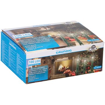 Indendørs lyskæde med 100 LED’er fra Grundig 230V #GRUN-871125206486