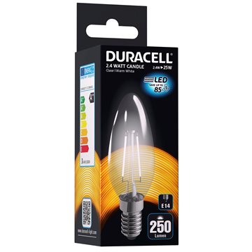 Duracell® LED-filament kertepære E14 250 lumen C150N14C1