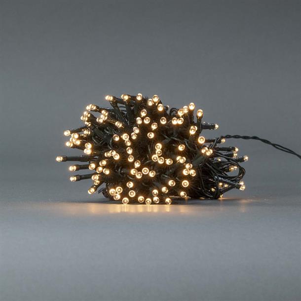 UDSALG - Batteridrevet lyskæde på 14,4 meter og 192 LED'er - 7 forskellige lysfunktioner og timer i varm hvid - Jul og vinter > Lyskæder - Nedis - Spotshop