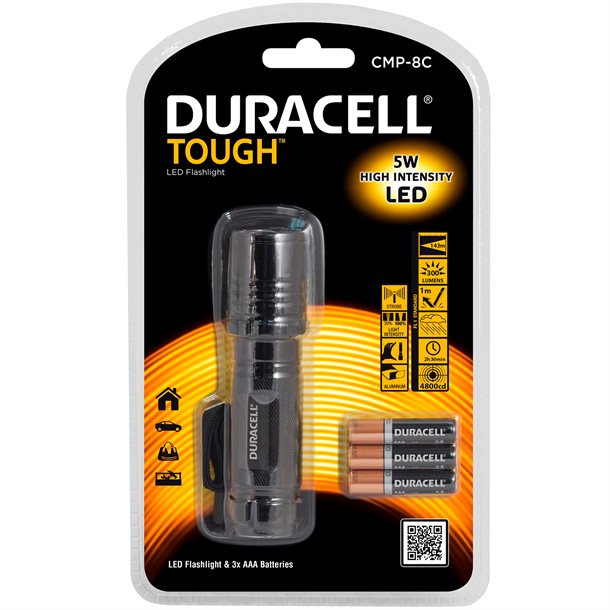 Duracell Tough CMP-8C - 5W CREE LED 300 lumen