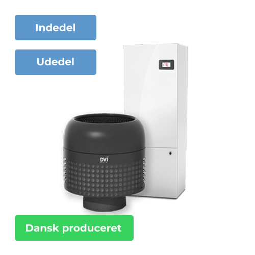 DVI luft til vand varmepumpe 7 kW 