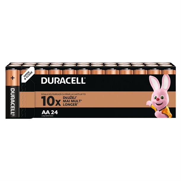 Duracell AA alkaline batteri 24 stk. AA LR6 24PAK MN1500