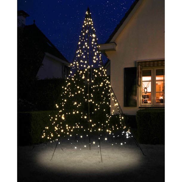 Fairybell 3 meter høj LED juletræ med 480 LEDâer i varm hvid, inklusiv stang - Jul og vinter > LED-juletræer > Fairybell LED med stang - Fairybell - Spotshop