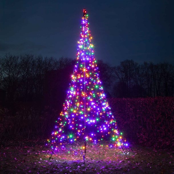Fairybell 4 meter højt LED juletræ med 640 multifarvet LED’er #FANL-400-640-04-EU  