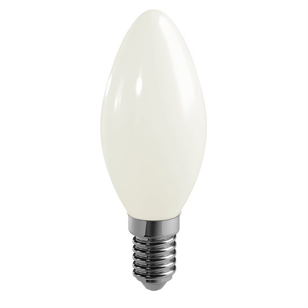 Duracell® LED filament - hvid kerte pære E14 med 470 lumen - (svarer til 40W) #FC47M2N14C1  
