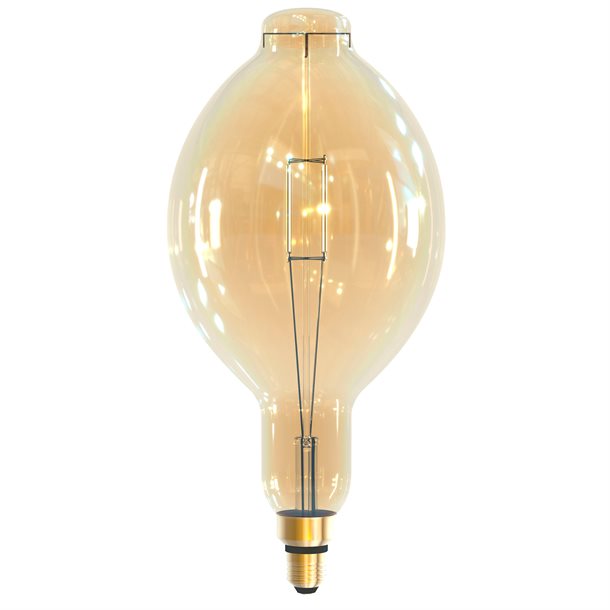 Maximus Kæmpe dekorativ LED-pære som en stor glødepære i gylden farvet glas - 350 lumen BT 180 Filament - LED Lys > LED Pærer - Maximus - Spotshop