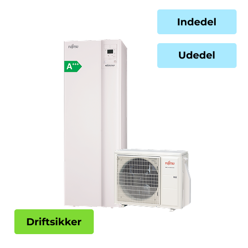 Fujitsu General luft til vand varmepumpe 10 kW - gulvmodel