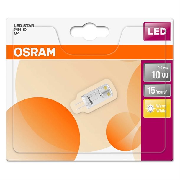 Osram G4 pin 0,9 watt 100 lumen - 12 Volt G4 G11027339B