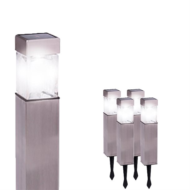 DURACELL havelampe i rustfrit stål med 5 lumen - 4 stk. #GL004NT4DU  