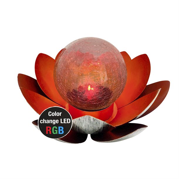 Billede af Lotusblomsten med farveskiftene RGB farver - Udendørsbelysning> Solcellelamper > Dekorationsbelysning - eZsolar - Spotshop
