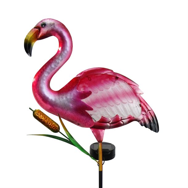 Billede af eZsolar dekorativ solcellelampe - &quot;Flamingo&quot; - Udendørsbelysning > Solcellelamper > Dekorationsbelysning - eZsolar - Spotshop
