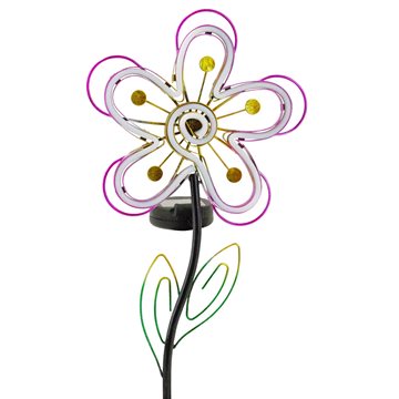 Flora Pink - en solcellelampe med LED-bånd i pink farve fra eZsolar GL1052EZ