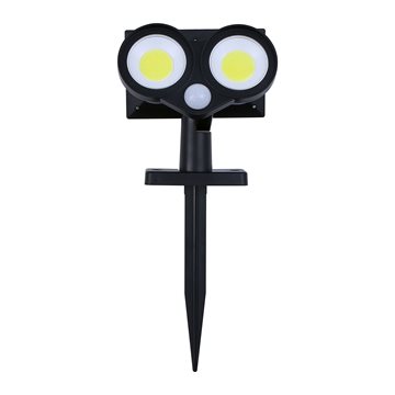 eZsolar Sensorstyret solcelle spot 250 lumen - Sort GL1079EZ