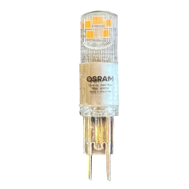 OSRAM GY6.35 stiftpære på 2,4 watt 300 lumen 2700 kelvin - 12 volt GY635