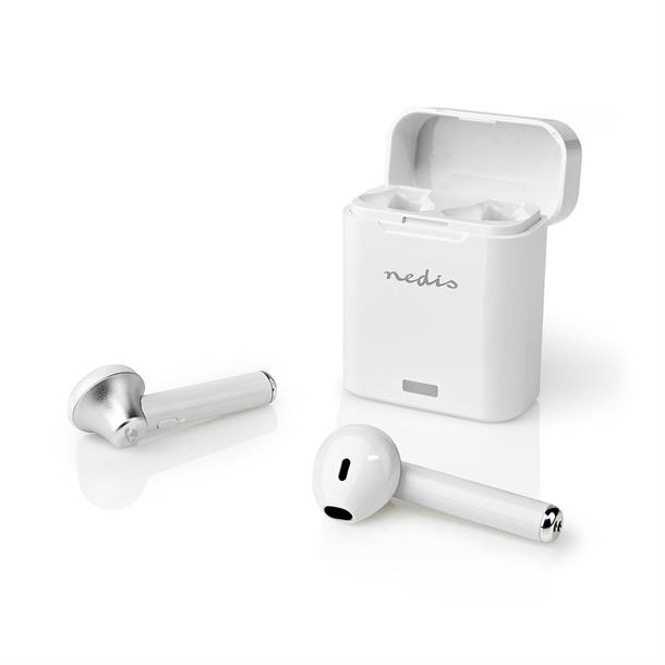 Trådløse hovedtelefoner Bluetooth® - Opladningsholder - Indbygget mikrofon - Hvid HPBT3052WT 