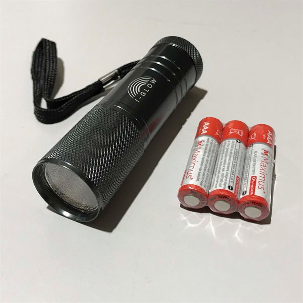 IGLOW lommelygter på 120 lumen inkl. 3 stk. AAA batterier