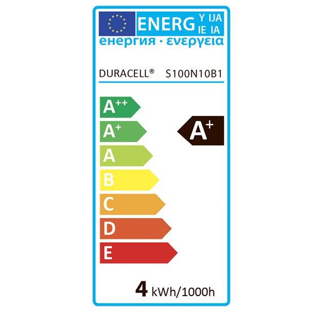 Duracell LED GU10 spot 250 lumen 3000 kelvin S100N10B1