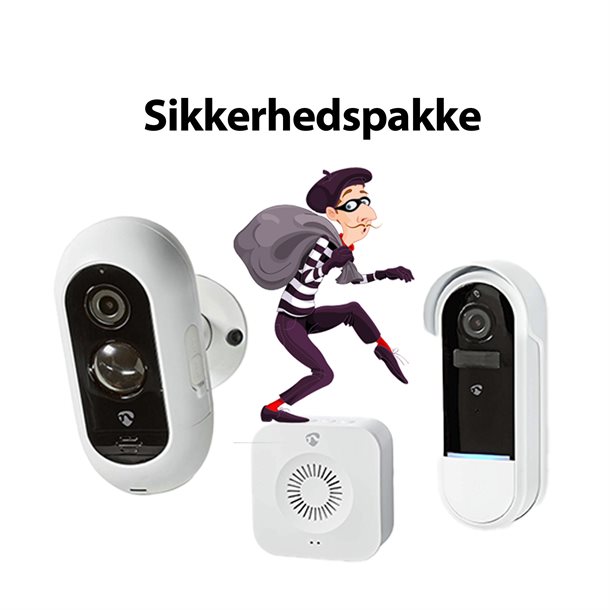 Sikkerhedspakke Nedis Smart - IP-kamera – Dørtelefon - Dørklokke