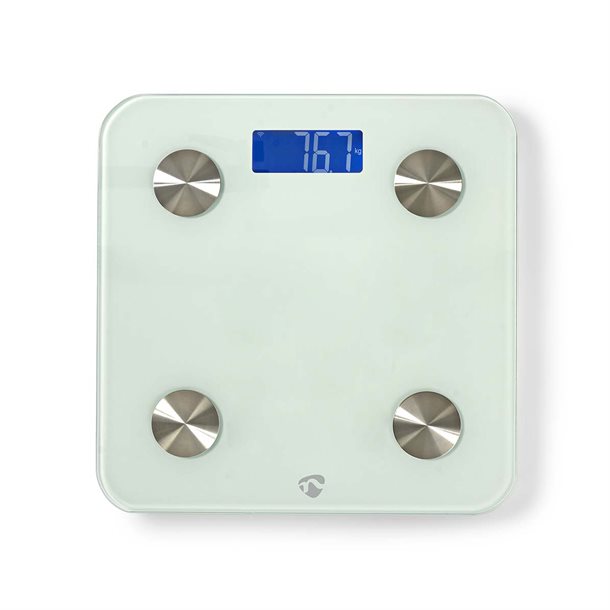 Billede af UDSALG - Smart personvægt til Wi-Fi - Kropsanalyse, herunder BMI og biologiske alder - Maksimal belastning: 180 kg - Smart-home > SmartLife Personvægt - Nedis - Spotshop