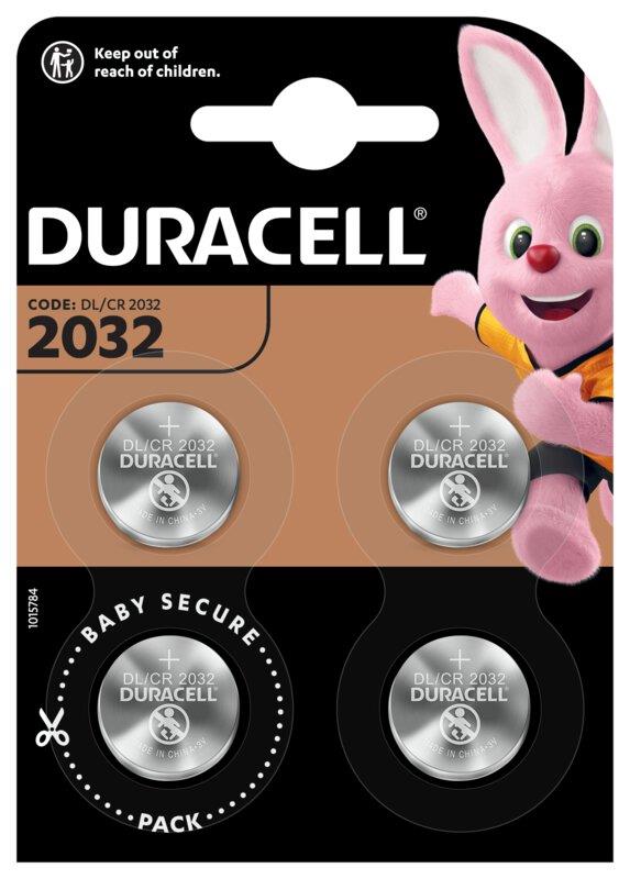Duracell CR2032 batterier 4 stk. - Elektronik > Batterier - DURACELL - Spotshop