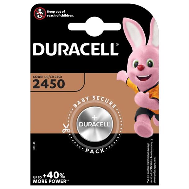Se Duracell CR2450 batteri - Elektronik > Batterier - DURACELL - Spotshop hos SPOTSHOP.DK